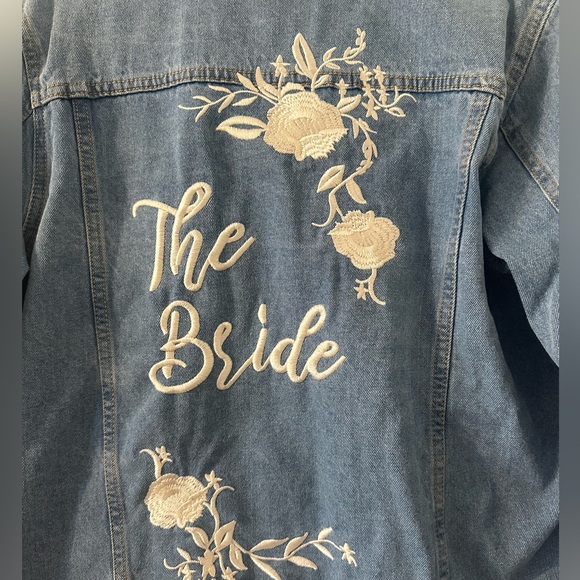 Vintage Style “The Bride” Denim Jacket from David’s Bridal (Medium) - Picture 2 of 4